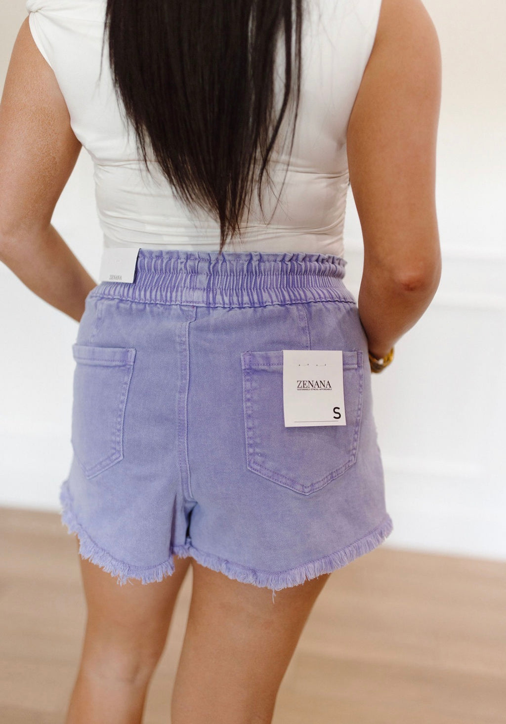 Purple Haze Paperbag Shorts