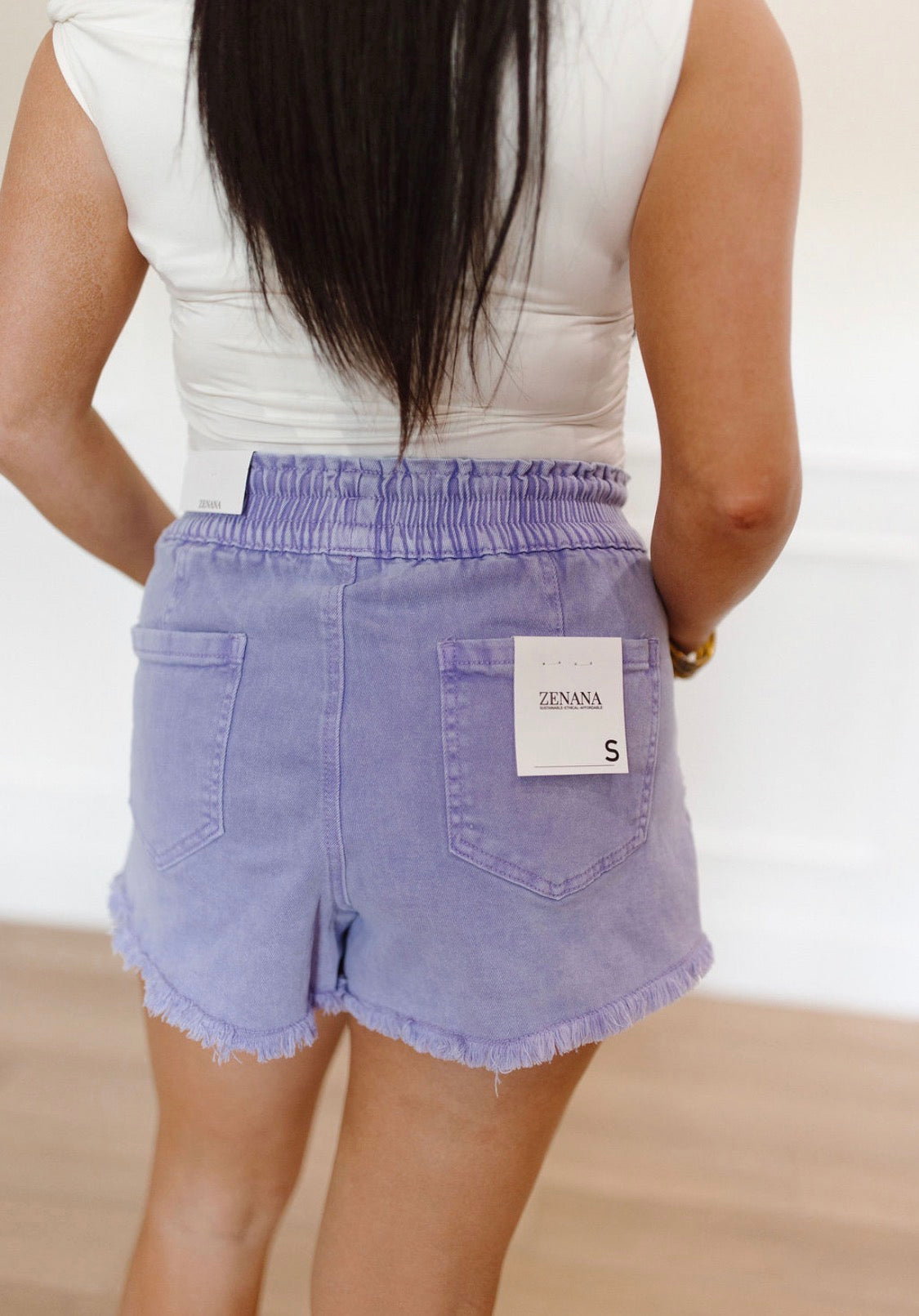 Purple Haze Paperbag Shorts