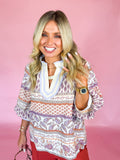 Sunset Paisley Blouse
