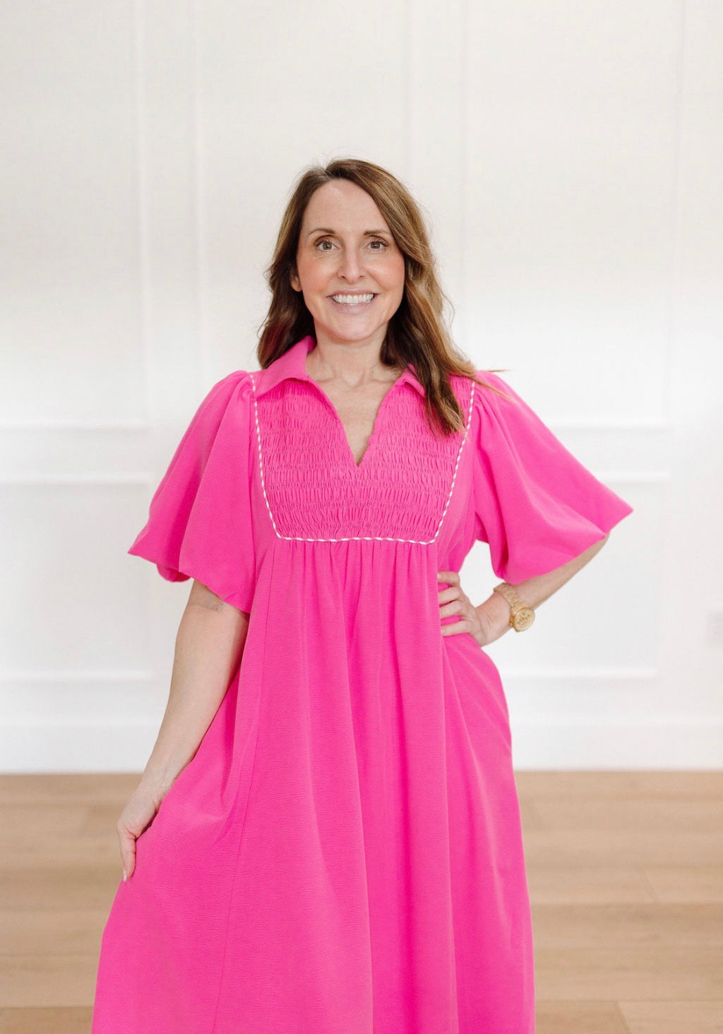 Power Pink Maxi Dress
