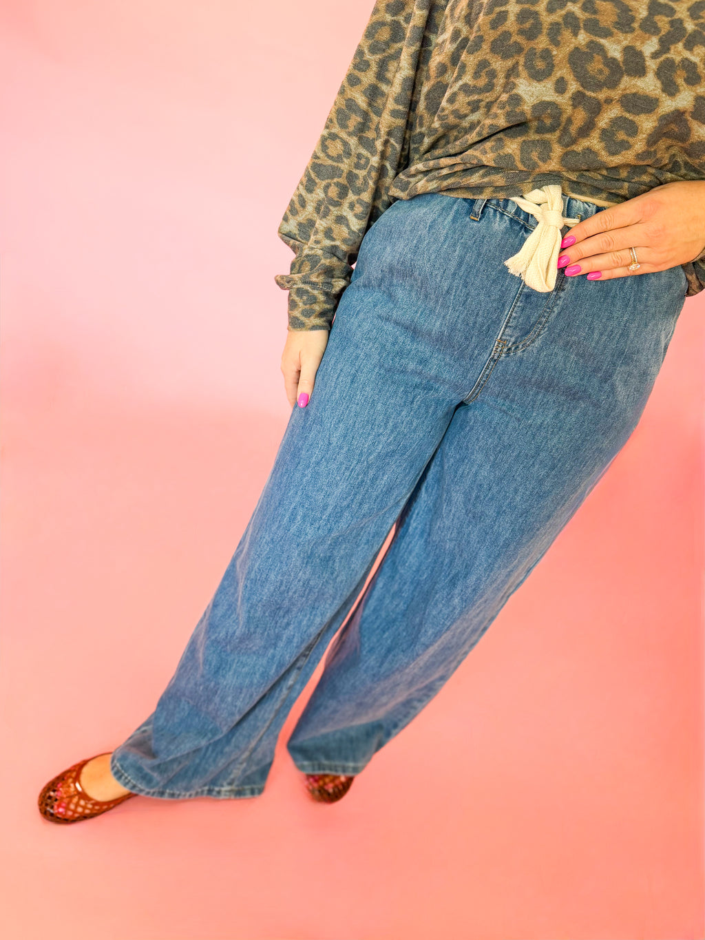 Pull-On Denim Pant