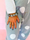 Gray Marbled Bracelet