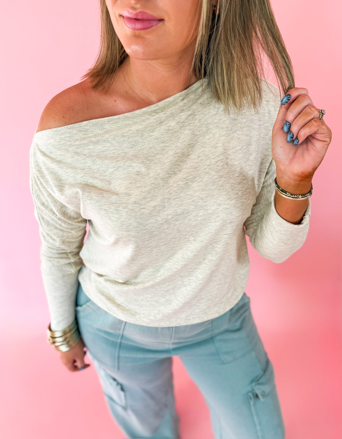 Sunbeam & Smoke Heathered Top
