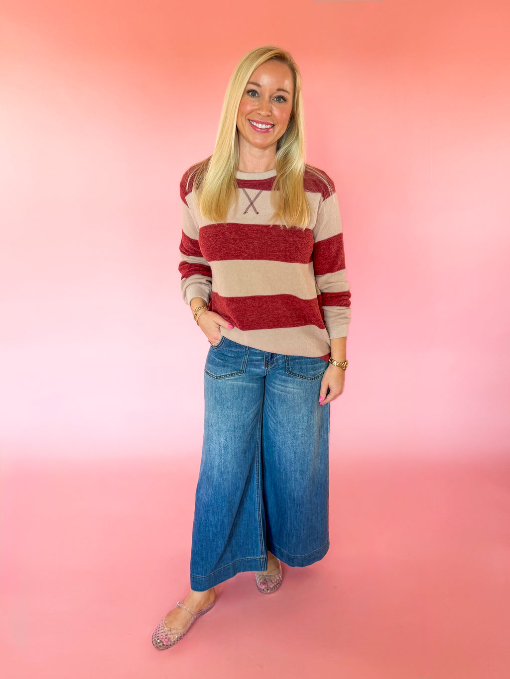 Love at First Stripe Top