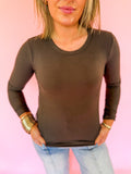 The Base Layer Tee in Brown