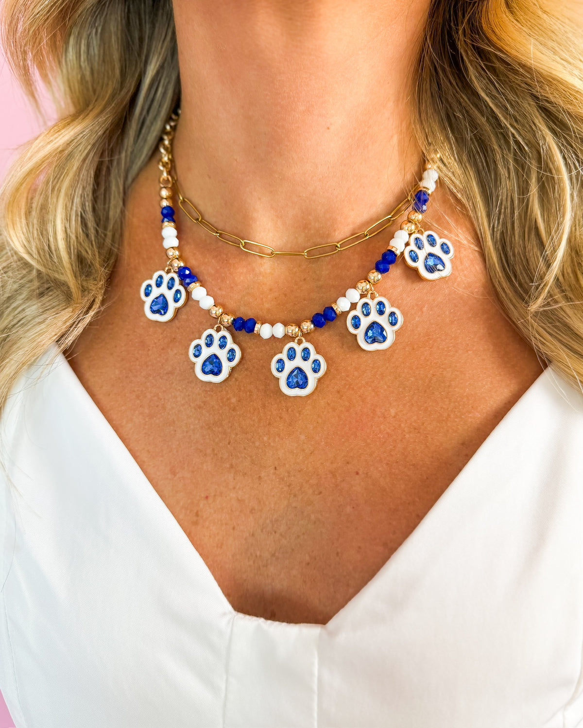 Paw Game Day Necklace