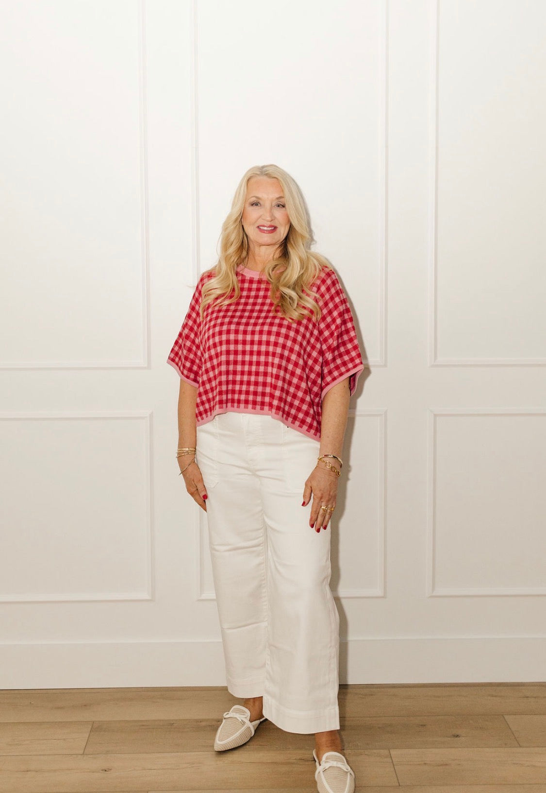 Candy Check Sweater