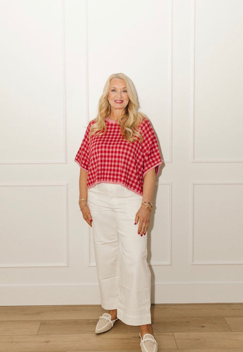 Candy Check Sweater
