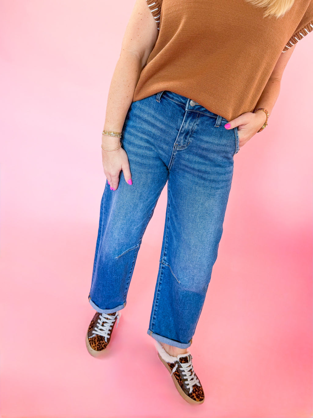 Roll With It Barrel Jean