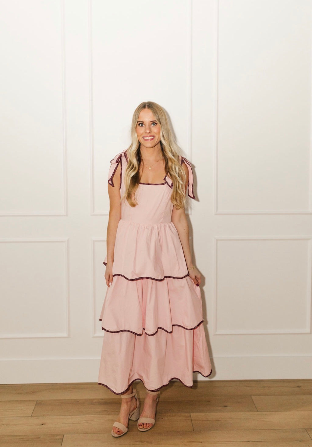 Pink Champagne Polka Dress