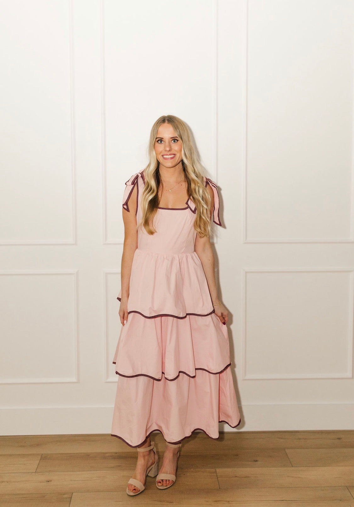 Pink Champagne Polka Dress