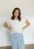 Boardwalk Button-up Blouse