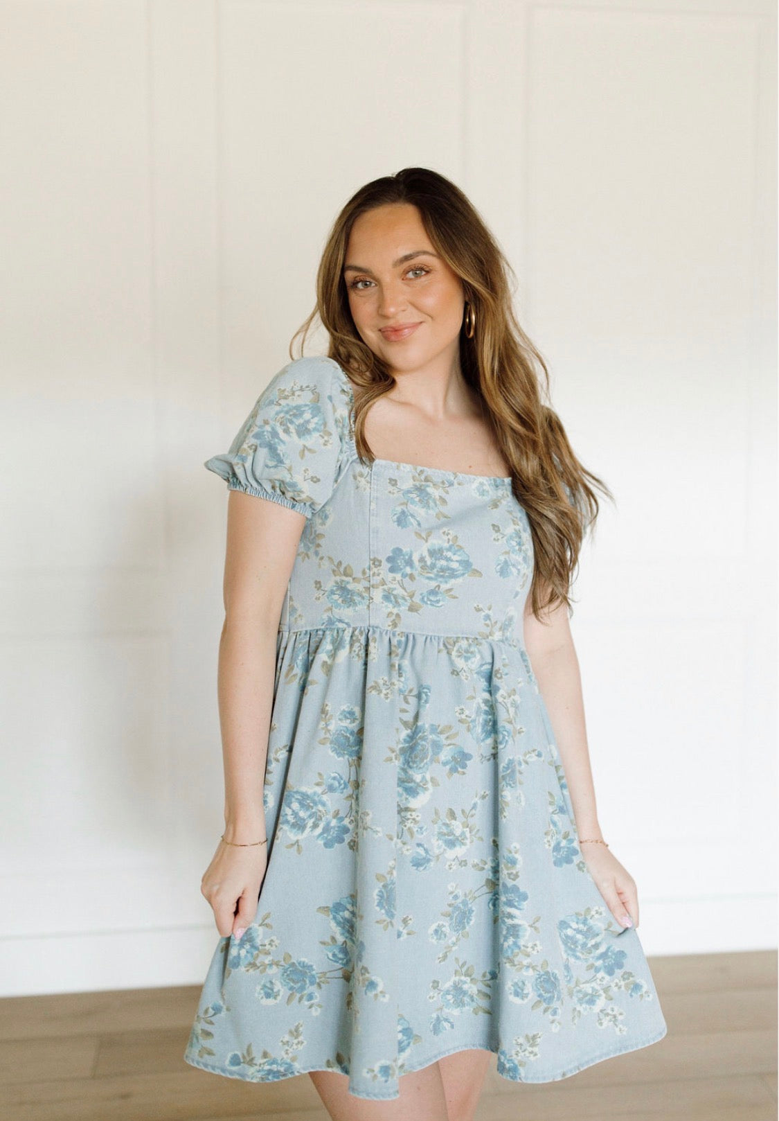 Garden Whim Denim Dress