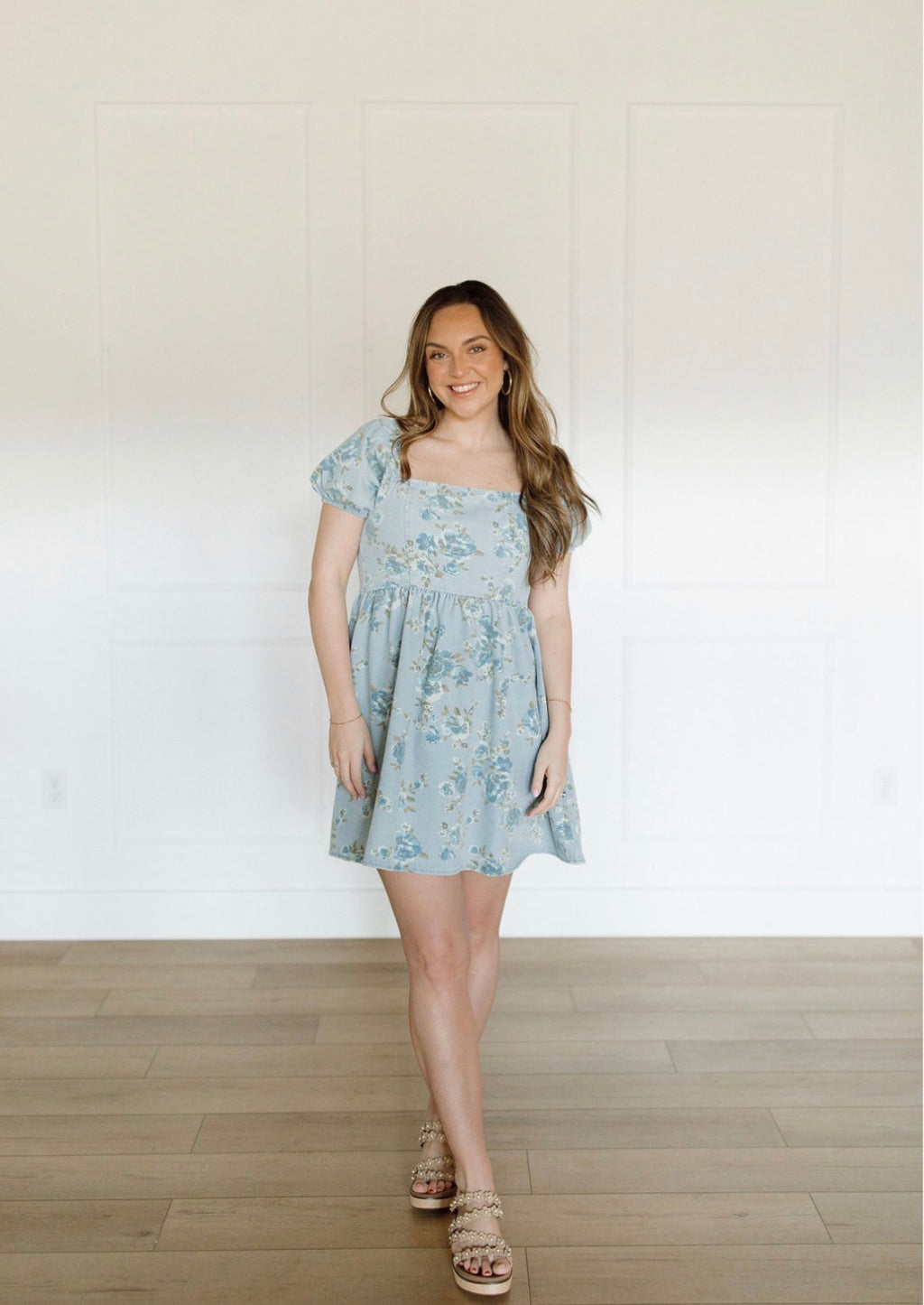 Garden Whim Denim Dress