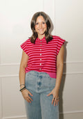 Effortless Stripe Cardigan