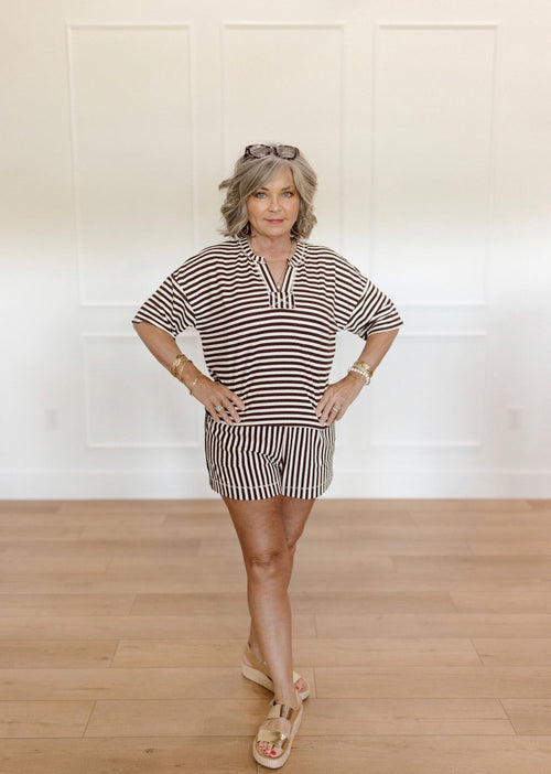 Cocoa Stripe Set