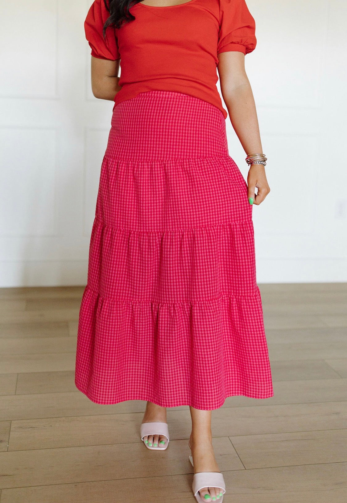 Checkmate Maxi Skirt