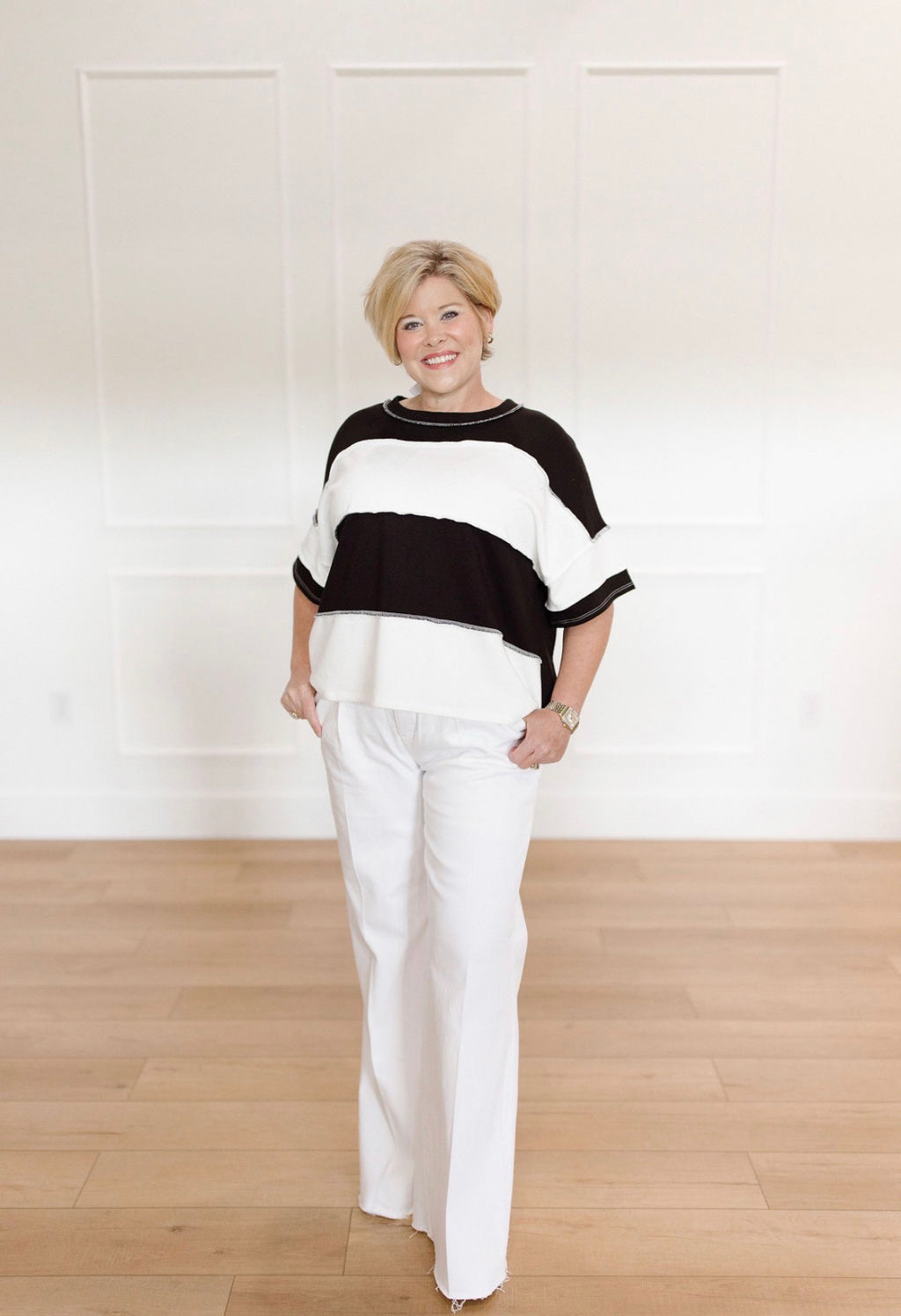 Urban Stitch Block Top