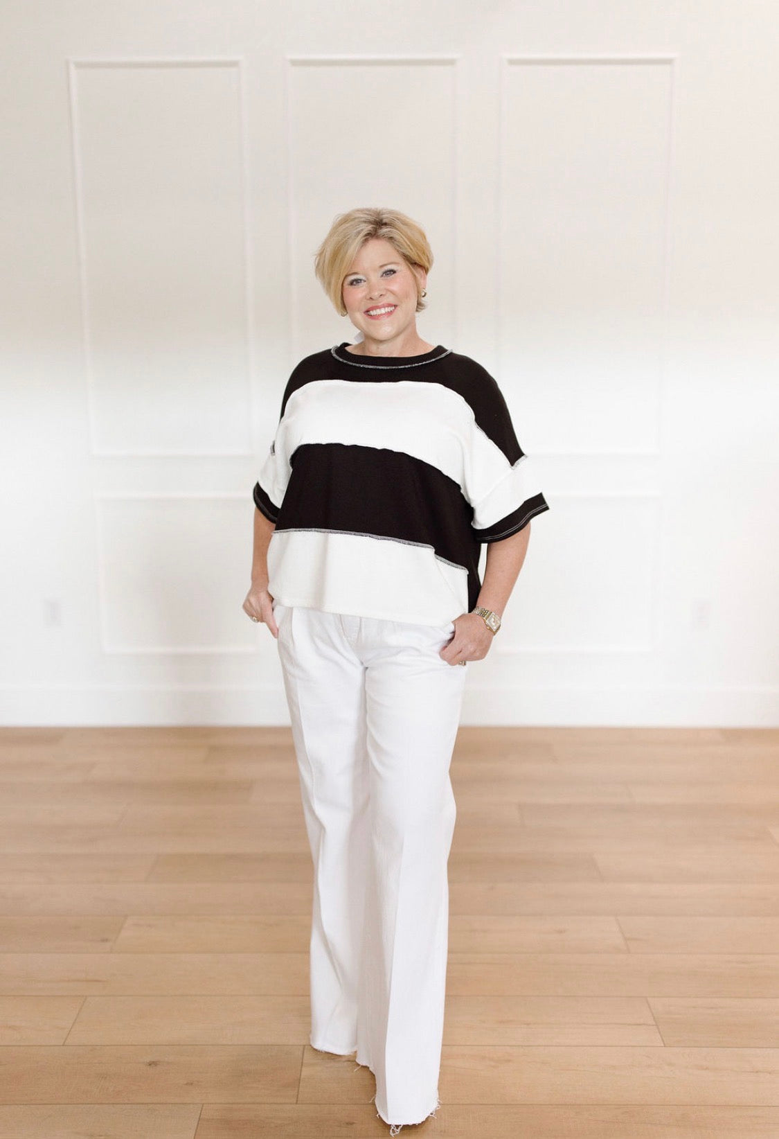 Urban Stitch Block Top