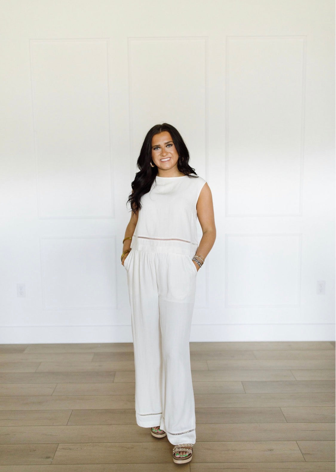 Ladder Lace Linen Set