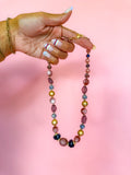 Mauve Beaded Necklace