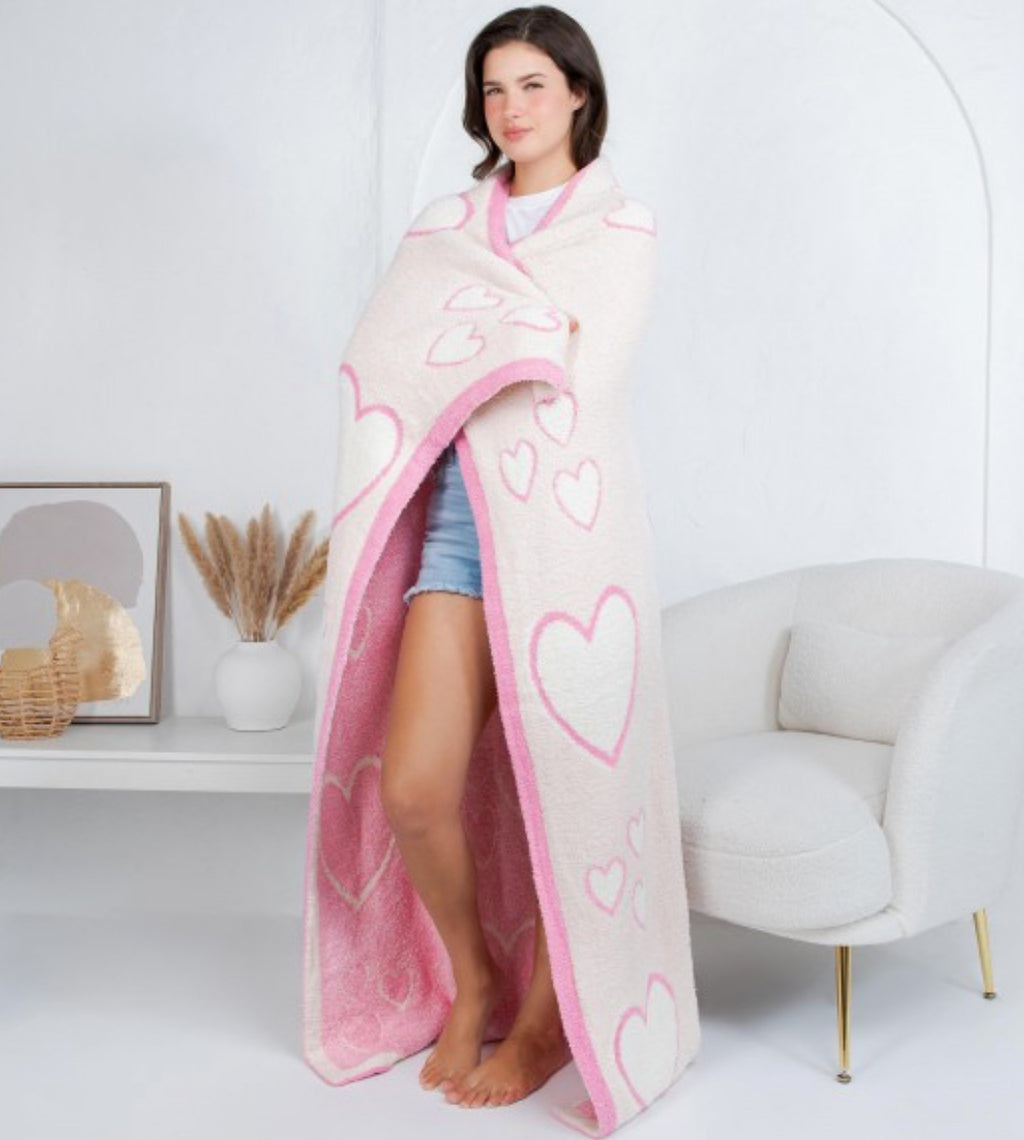 Mixed Heart Blanket