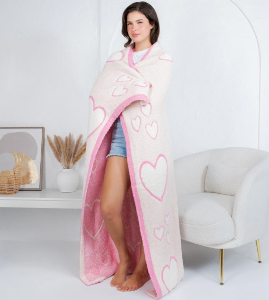 Mixed Heart Blanket