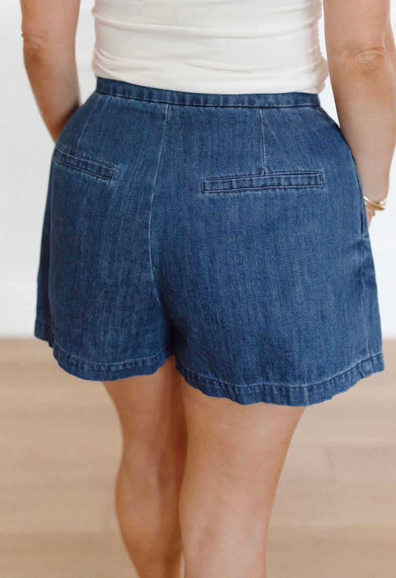 Polished Pleat Shorts