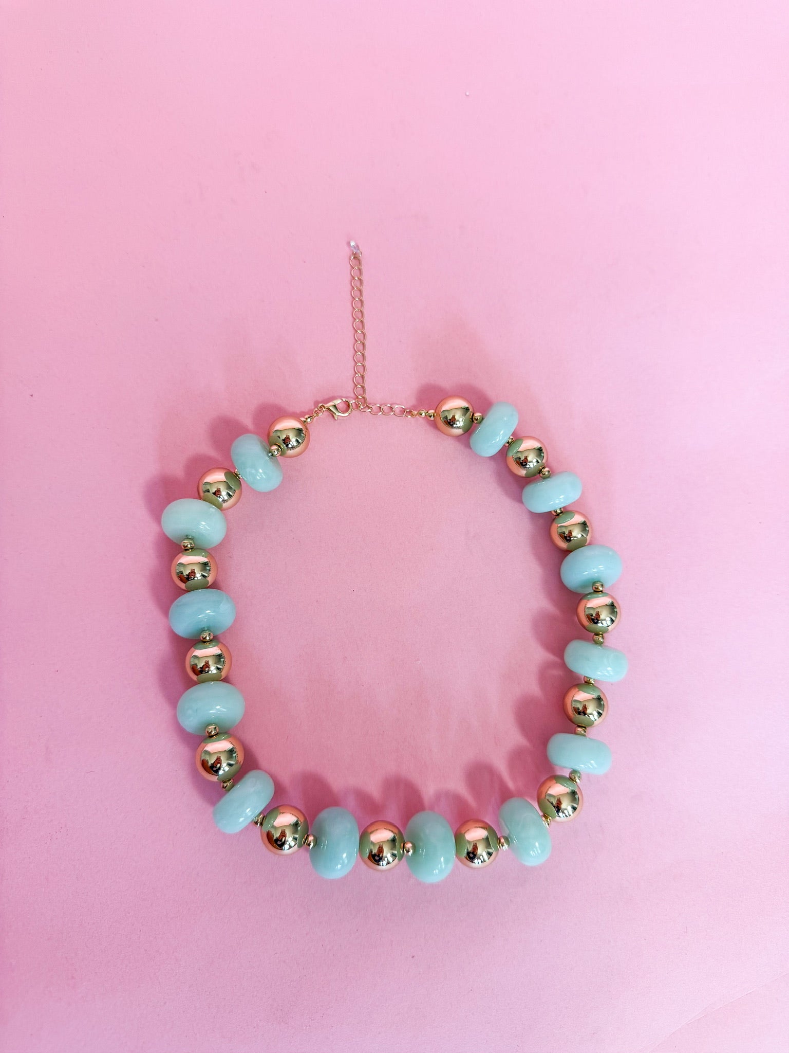 Mint Chunky Necklace