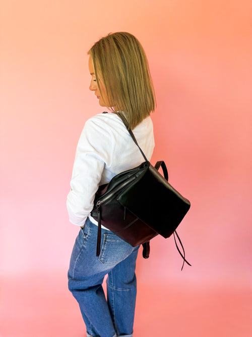 Adley Vegan Foldover Backpack