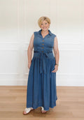 Belted Denim Dress