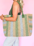 Multi Stripe Tote Bag