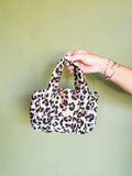 Leopard Print Mini Satchel Bag