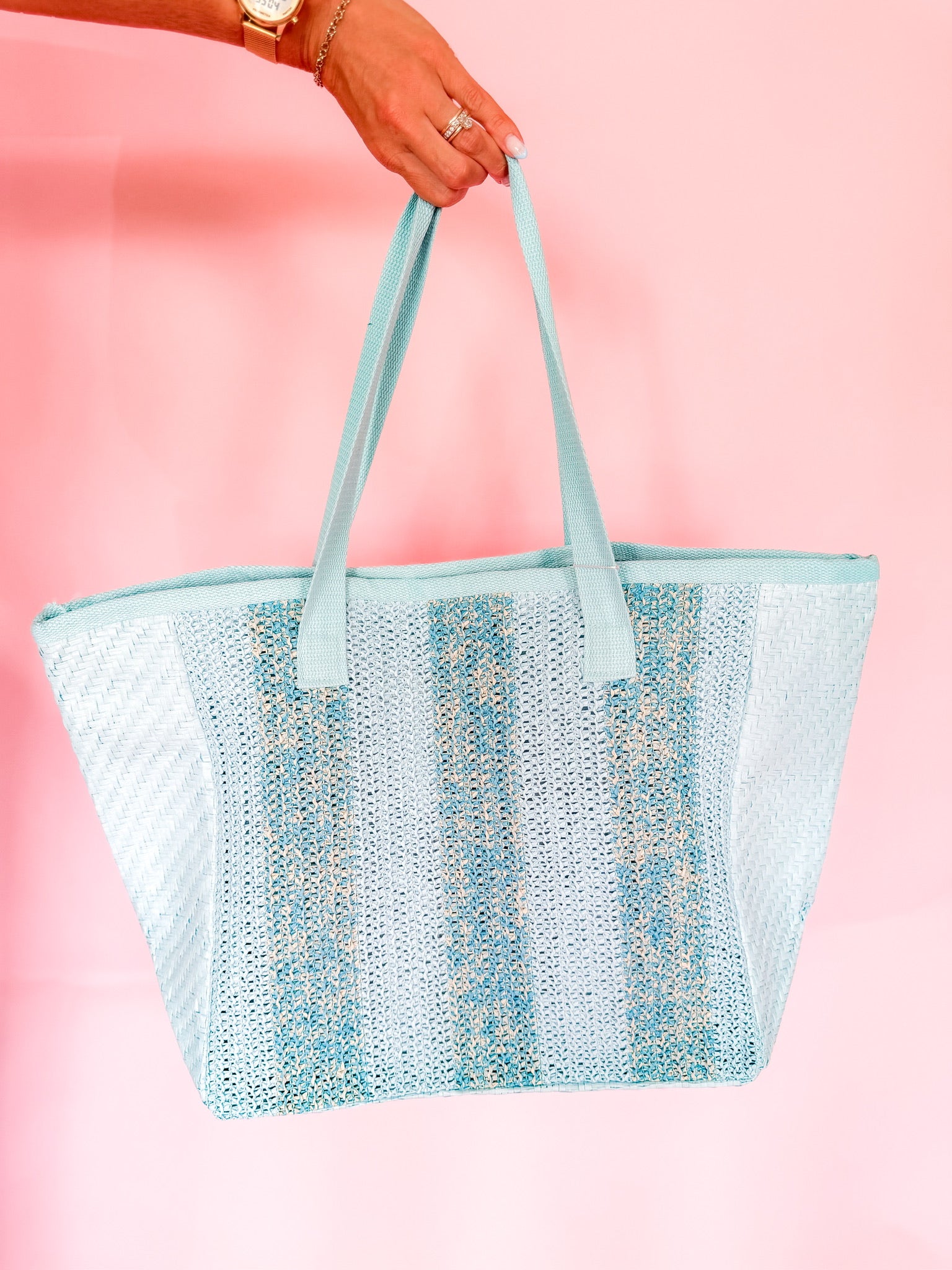 Nautical Stripe Tote Bag