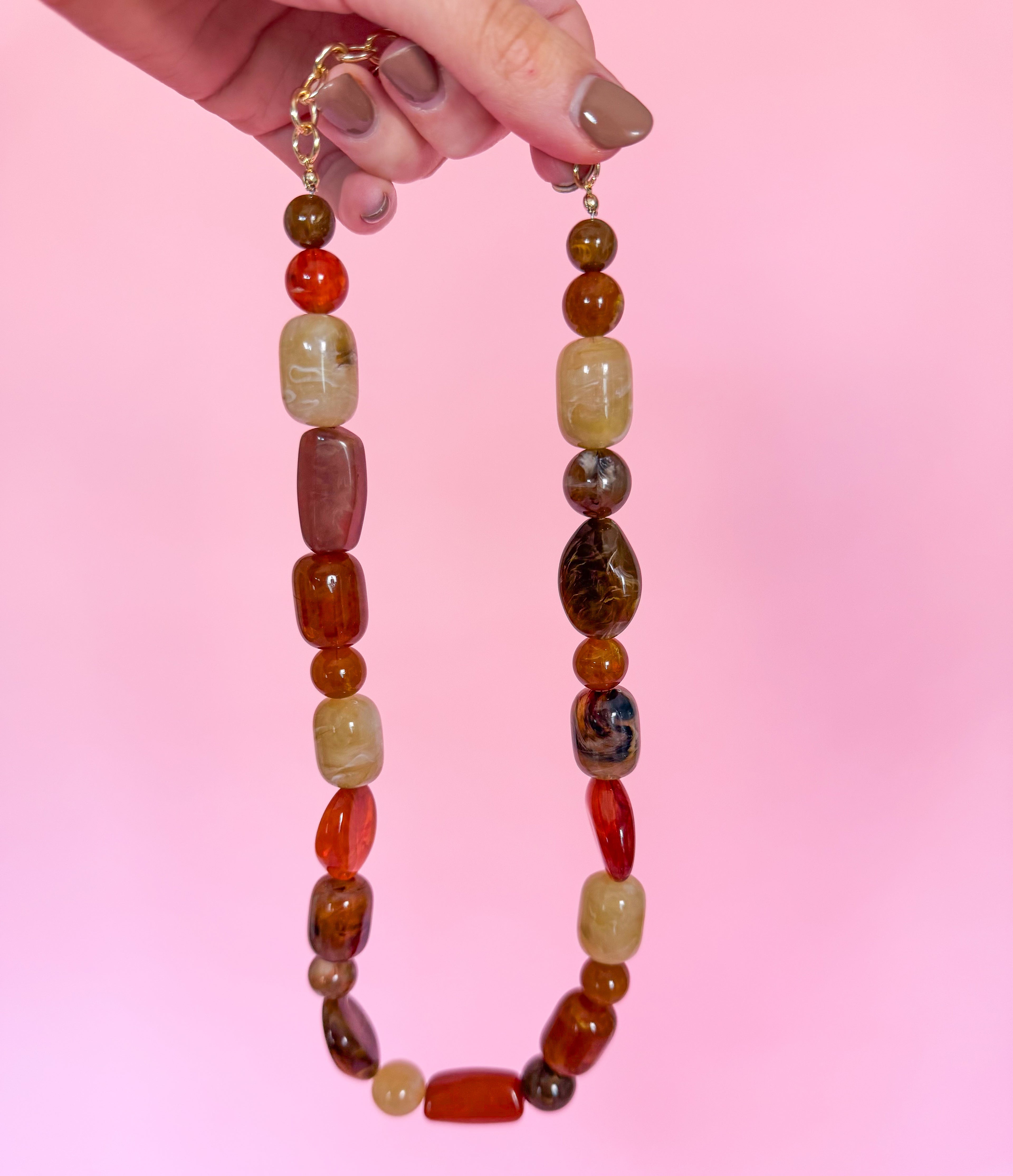 Tortoise Marbled Necklace