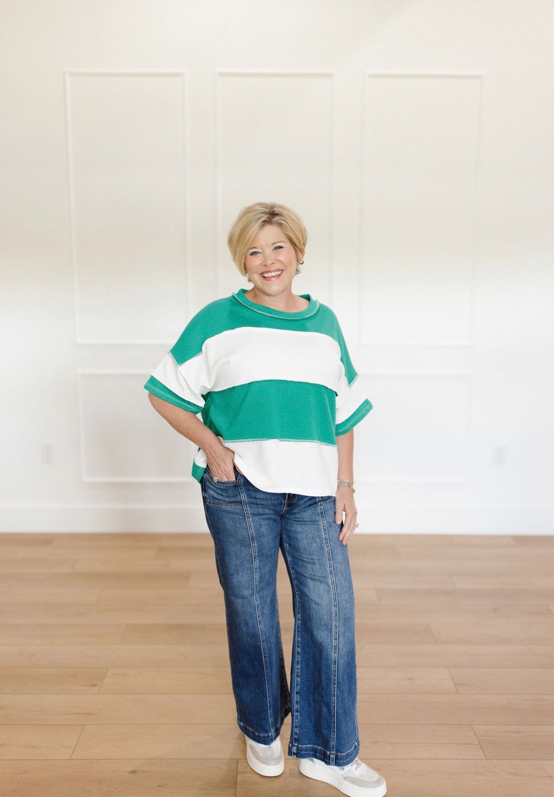 Urban Stitch Block Top