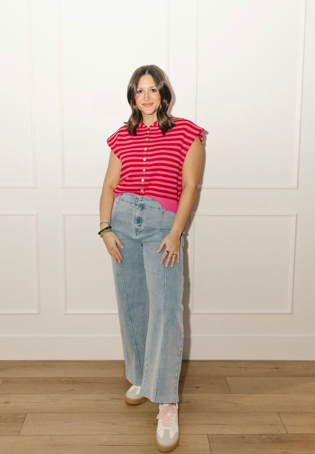 Effortless Stripe Cardigan