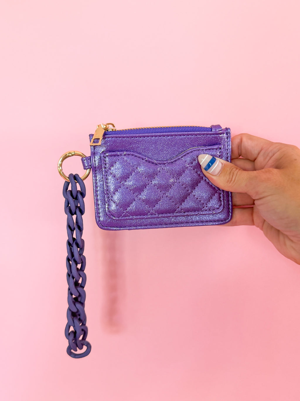 Vegan Quilted Bangle Wallet
