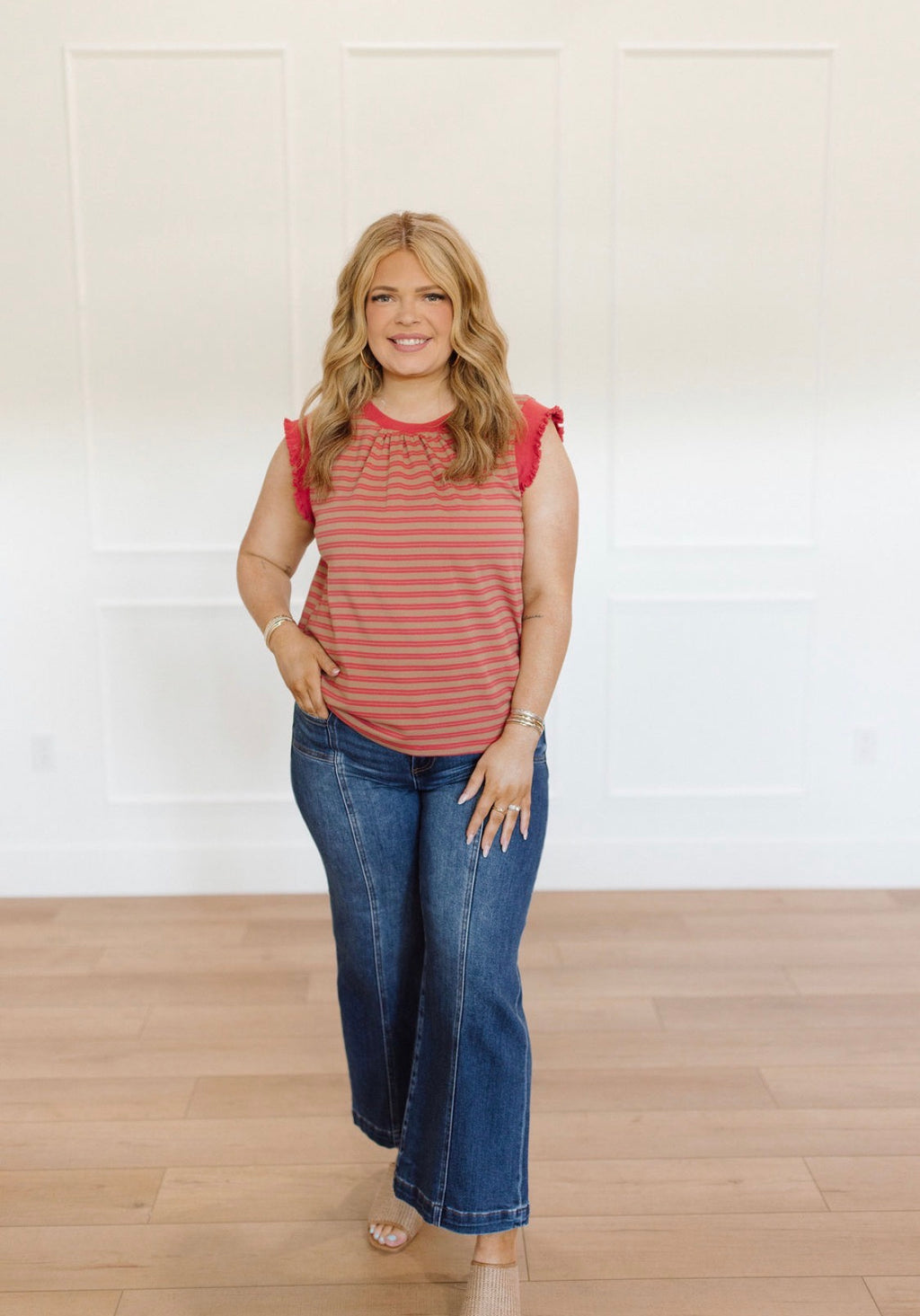 Dune Glow Stripe Top