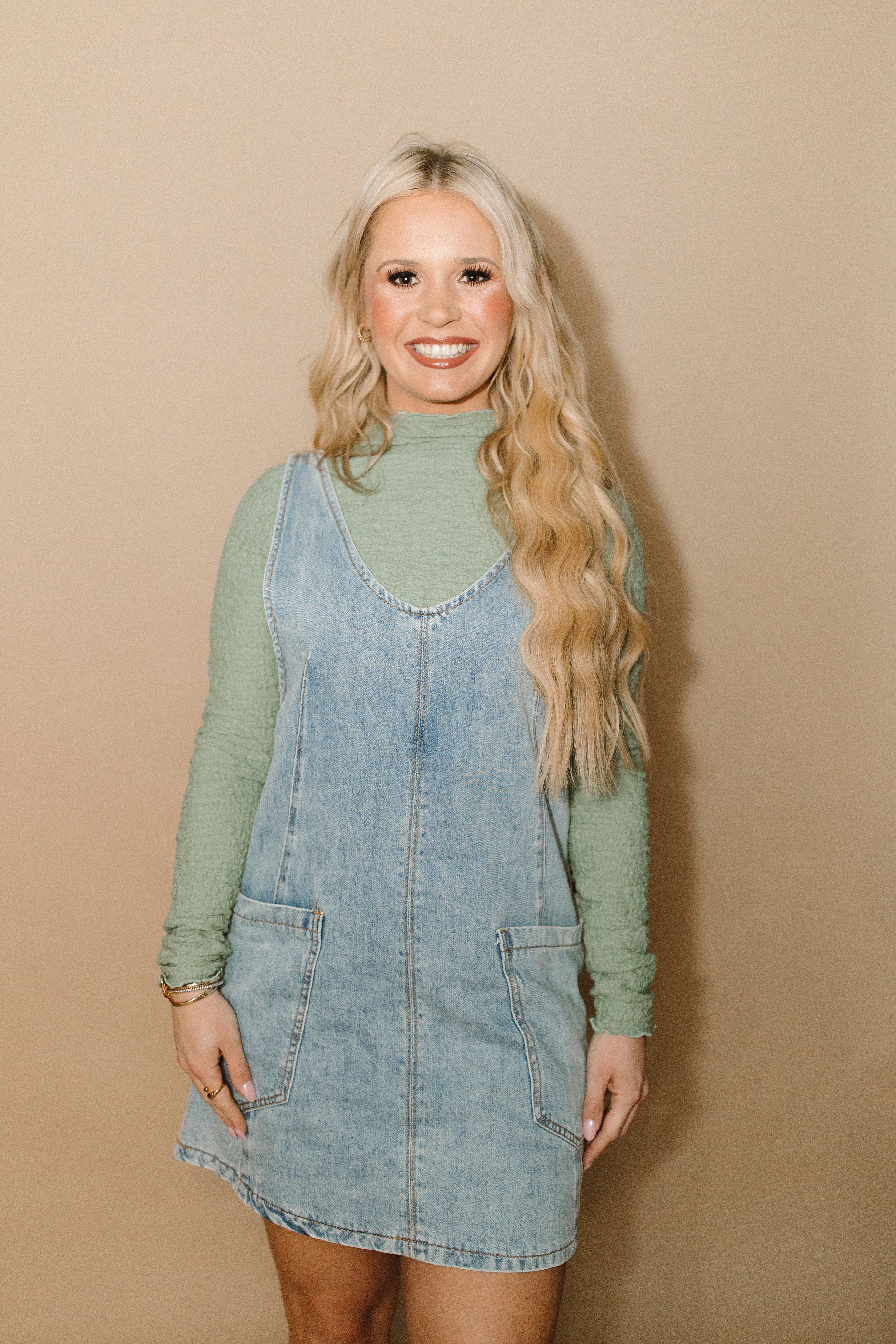 Denim Overall Dress