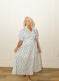 Floral Button Bodice Maxi Dress