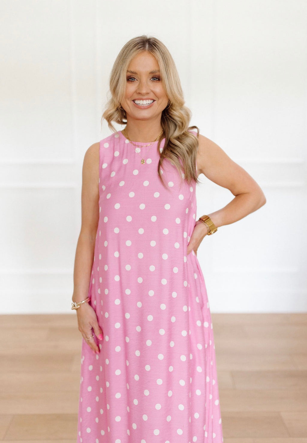 Dotted with Love & Lace Maxi Dress