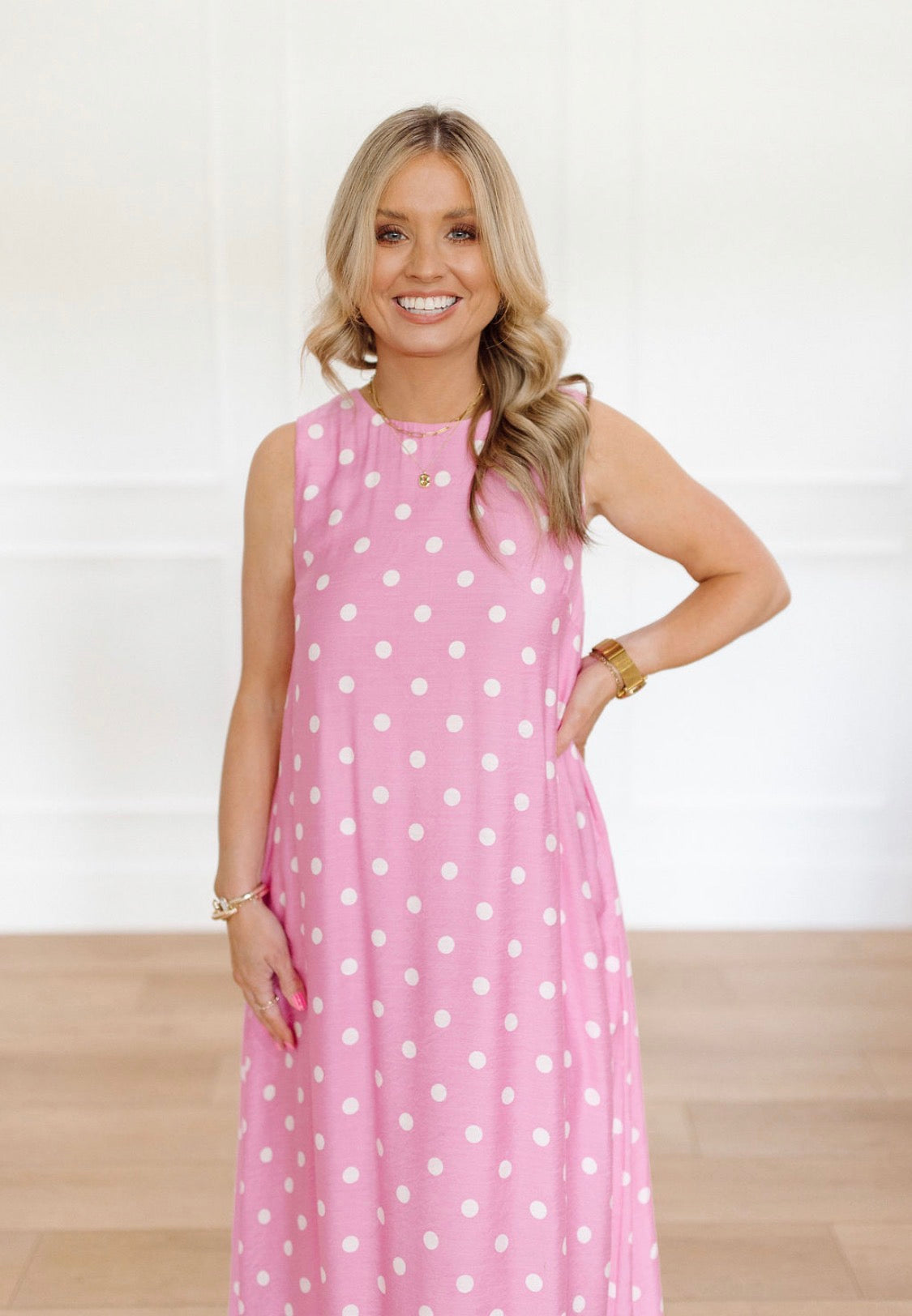 Dotted with Love & Lace Maxi Dress
