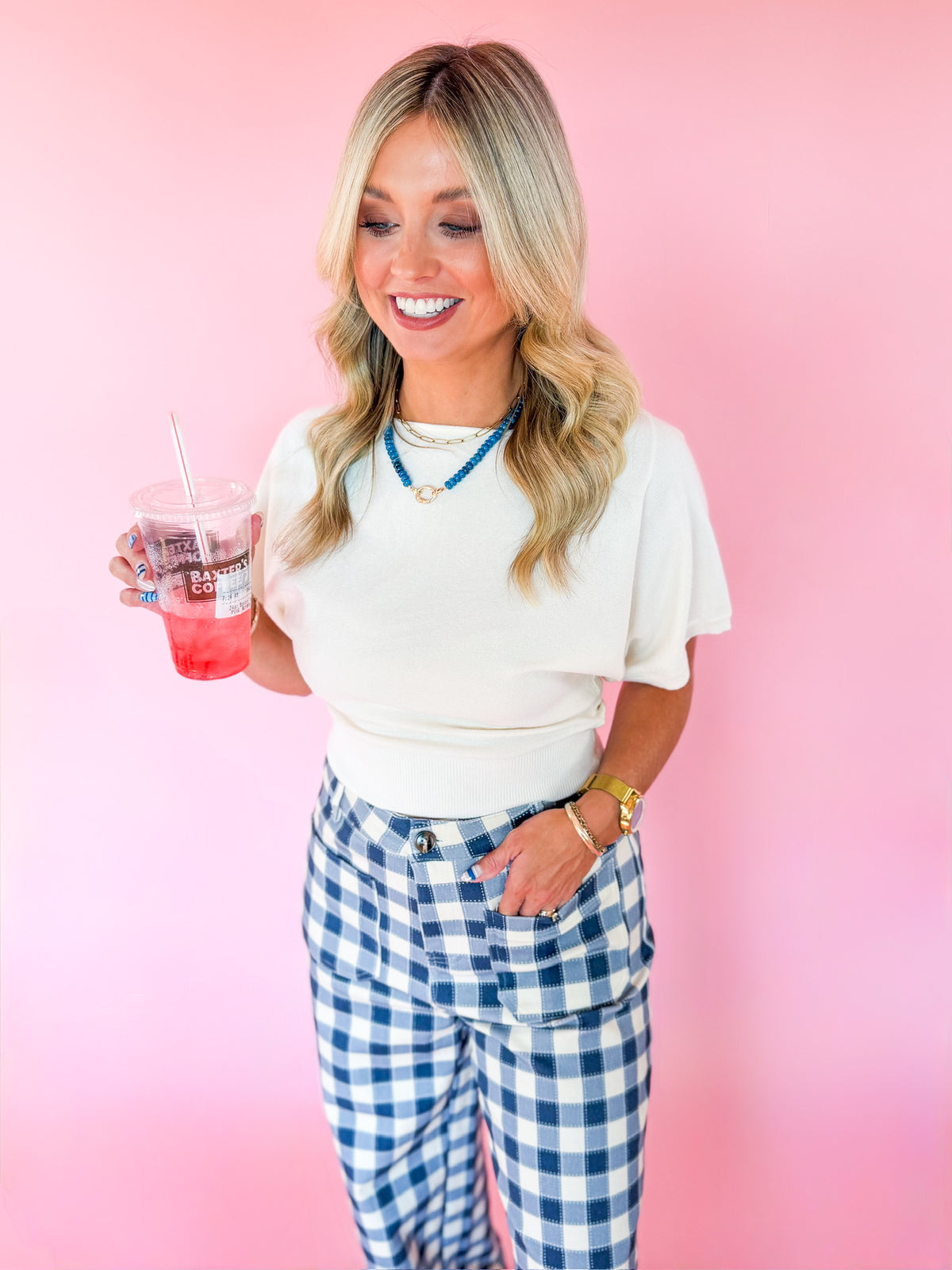 Navy Muse Pant