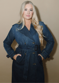Denim & Drift Trench Coat
