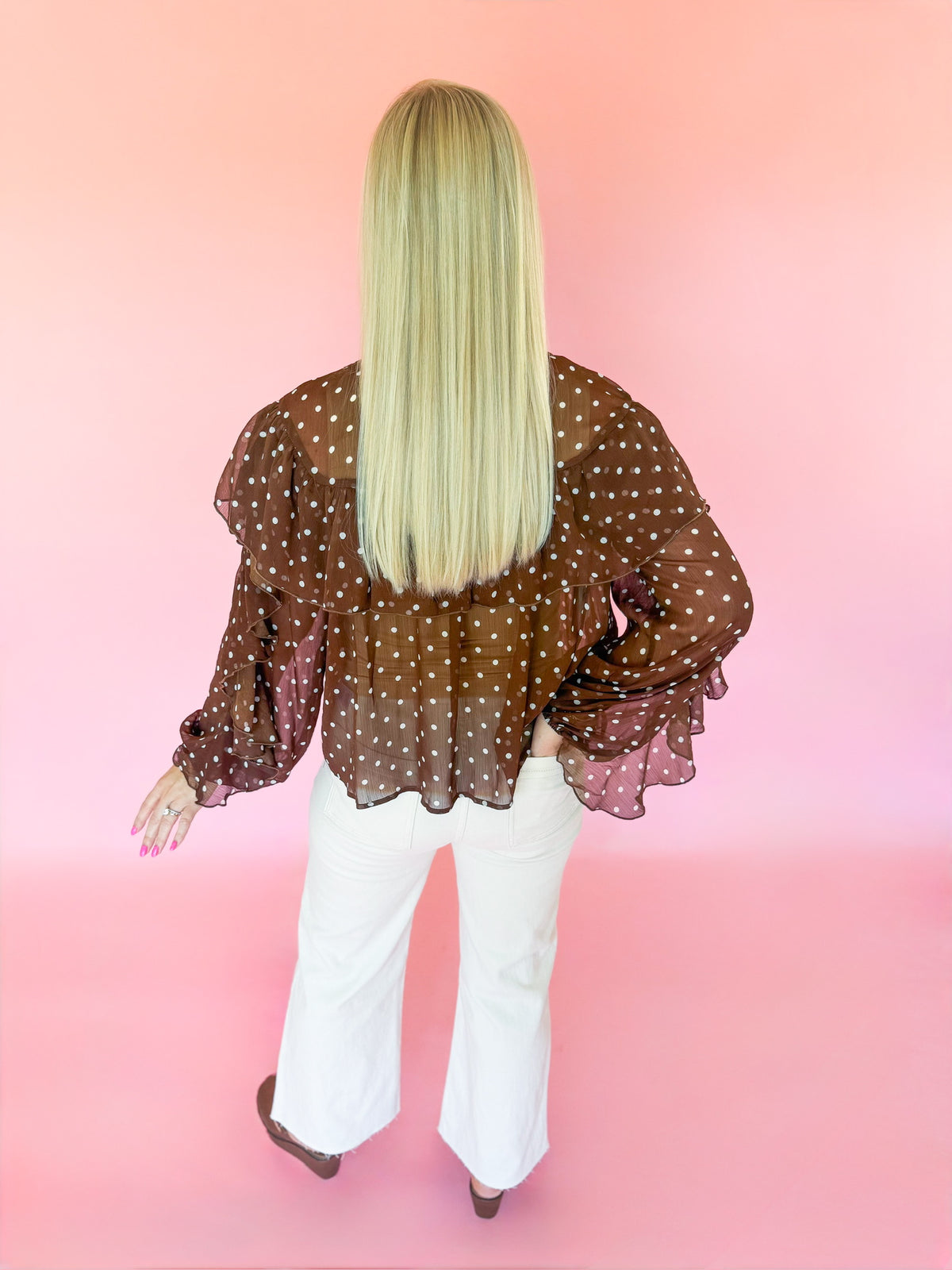 Cocoa Cascade Blouse