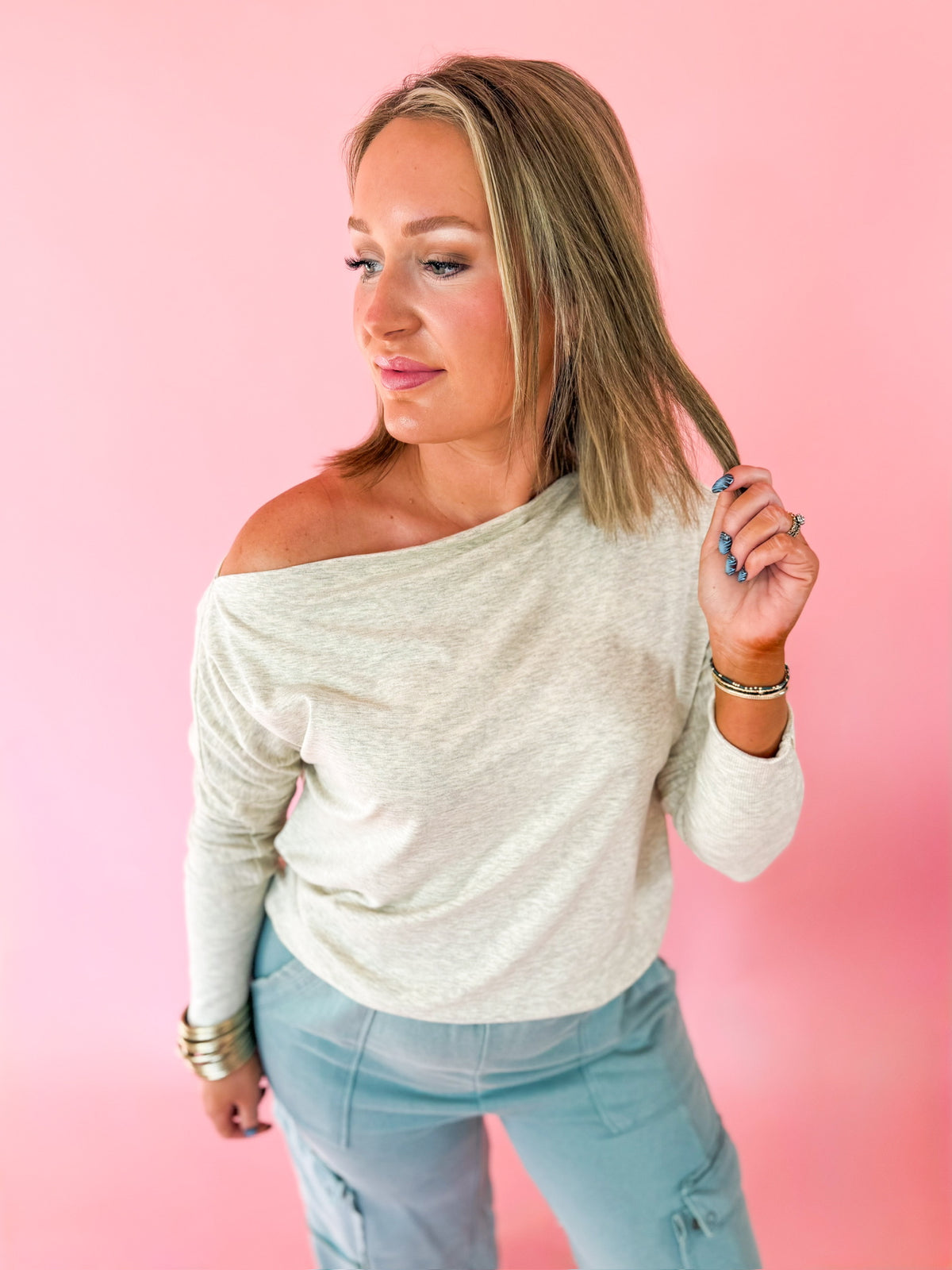 Sunbeam & Smoke Heathered Top