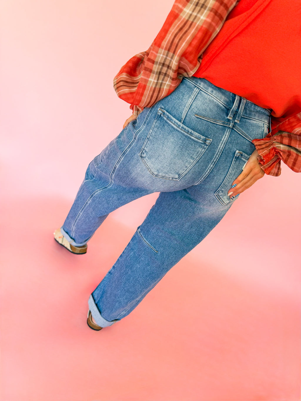 The Cuffed Classic Barrel Risen Jean