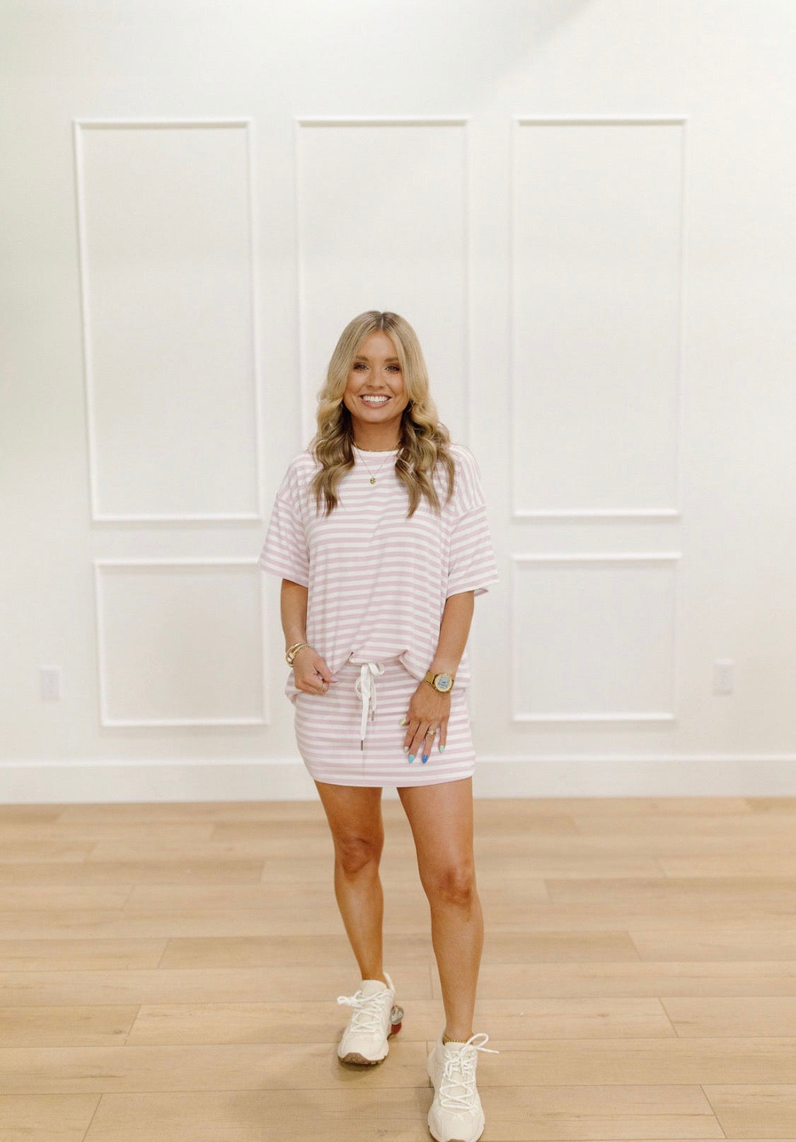 Sweet Stripe Skort Set