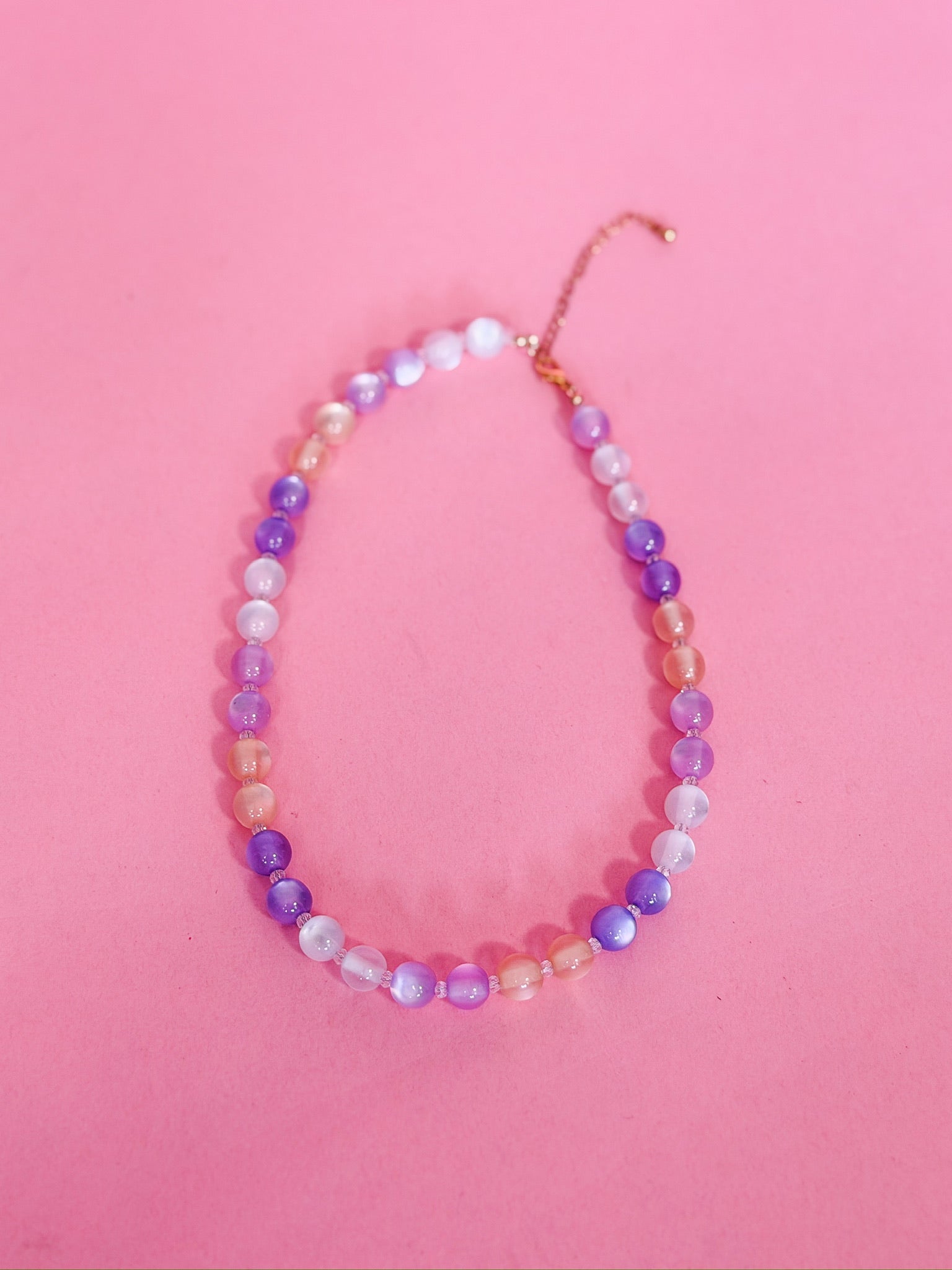 Translucent Beaded Necklace